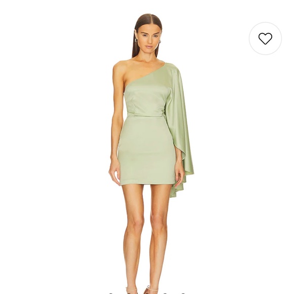 x REVOLVE Livvy Mini Dress in Sage - Picture 1 of 4